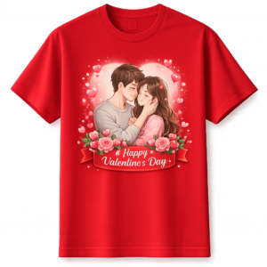 ChatGPT Image Feb 8, 2026, 11_40_30 PM Custom Printed T-Shirt | Personalized Red Tee