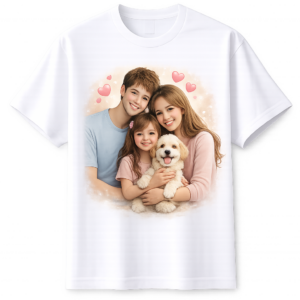 Custom Printed T-Shirt | Personalized White Tee