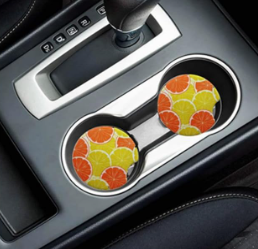 sample 2 Personalized Car Coaster | Custom Photo Cup Holder Coaster