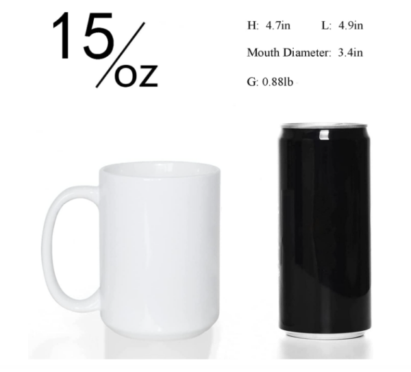 sample 3 Personalized Mug 15 OZ | Custom Photo Coffee Mug