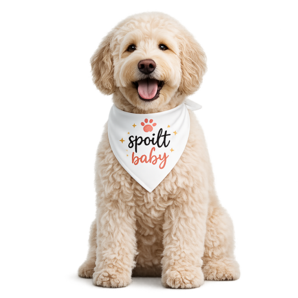 ChatGPT Image Feb 21, 2026, 04_26_28 PM Personalized Dog Bandana – Custom Pet Name & Photo Sublimation Scarf