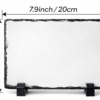 Personalized Slate Rock Photo Frame – 6 x 7.9 Inch Custom Stone Print
