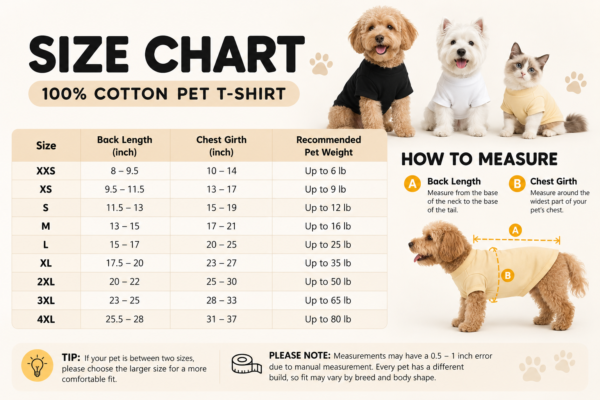 Custom Pet T-Shirt | Personalized Dog & Cat Shirt